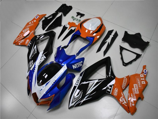 Buy 2008-2010 Blue Orange Suzuki GSXR 600/750 Motorcycle Fairings Kit Canada